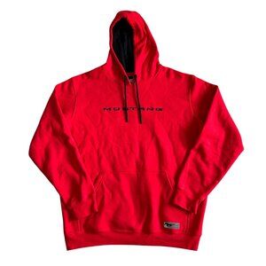 Ford Mustang Mens XL Red Hoodie Sweatshirt Pocket